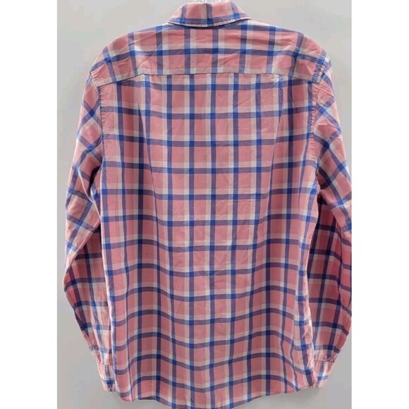 MENS J CREW LIGHTWEIGHT BUTTON UP SHIRT -Pink/Blue Check- SIZE SMALL - Picture 7 of 7